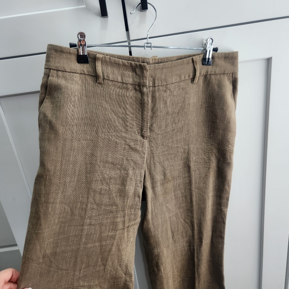 Etro 100% Linen Trouser Pants Wide Leg - Picture 2 of 10